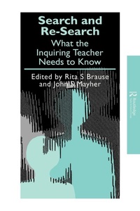 Enlarge image Cover: Search and re-search - Routledge Falmer