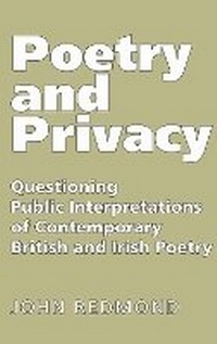Enlarge image Cover: Poetry and Privacy - Seren