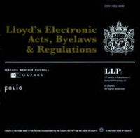 Abbildung von: Lloyd's Acts, Byelaws and Regulations - LLP Professional Publishing