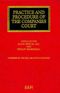 Abbildung von: Practice and Procedure of the Companies Court - Informa Law