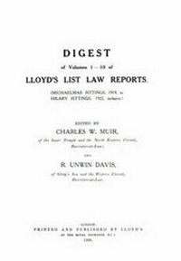 Abbildung von: "Lloyd's Law Reports" Digest: 1919-1995, Complete Set No. 1-18 - LLP Professional Publishing