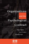 Cover: Organisations and the Psychological Contract - Wiley