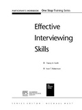 Cover: Effective Interviewing Skills Participant Workbook - Wiley