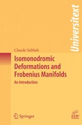 Cover: Isomonodromic Deformations and Frobenius Manifolds - Springer
