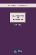 Cover: Welfare Benefits and Tax Credits 2006 - XPL Publishing
