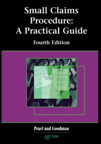 Enlarge image Cover: Small Claims Procedure: a Practice Guide - XPL Publishing