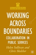 Cover: Working Across Boundaries - Red Globe Press