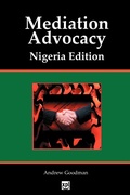 Abbildung von: Mediation Advocacy - XPL Publishing