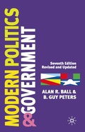 Cover: Modern Politics and Government - Red Globe Press