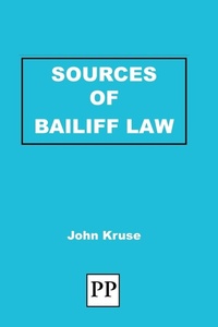 Abbildung von: Sources of Bailiff Law - PP Publishing