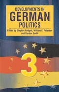 Cover: Developments in German Politics - Palgrave Macmillan
