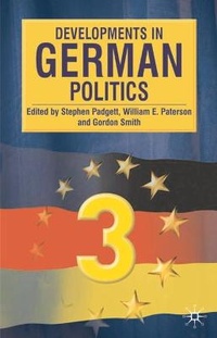 Enlarge image Cover: Developments in German Politics: 3 - Palgrave Macmillan