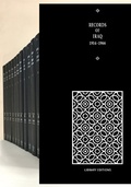 Cover: Records of Iraq 1914-1966 15 Volume Hardback Set - Archive Editions Ltd