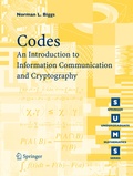 Cover: Codes: An Introduction to Information Communication and Cryptography - Springer
