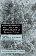 Cover: Authoritarianism and Democracy in Europe, 1919-39 - Palgrave Macmillan