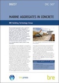Cover: Marine Aggregates in Concrete - IHS BRE Press
