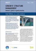 Cover: Concrete Structure Management - IHS BRE Press