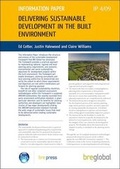 Cover: Delivering Sustainable Development in the Built Environment - IHS BRE Press