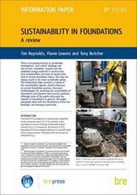 Enlarge image Cover: Sustainability in Foundations - IHS BRE Press