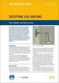 Enlarge image Cover: Specifying LED Lighting - IHS BRE Press