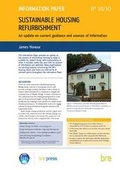 Cover: Sustainable Housing Refurbishment - IHS BRE Press