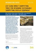 Cover: LIST (Low Impact Shopfitting Tool) for Designing Greener Shopfitting Display Equipment - IHS BRE Press