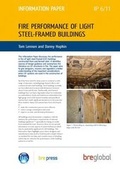 Cover: Fire Performance of Light Steel-framed Buildings - IHS BRE Press