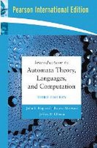 Enlarge image Cover: Introduction to Automata Theory, Languages, and Computation - Pearson