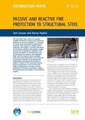 Cover: Passive and Reactive Fire Protection to Structural Steel - IHS BRE Press