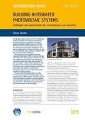 Cover: Building-integrated Photovoltaic Systems - IHS BRE Press