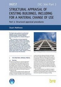 Enlarge image Cover: Structural Appraisal of Existing Buildings, Including for a Material Change of Use: Structural Appraisal Procedures Pt. 3 - IHS BRE Press