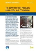 Cover: The Construction Products Regulation and - IHS BRE Press