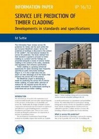 Enlarge image Cover: Service Life Prediction for Timber Cladding: Developments in Standards and Specifications - IHS BRE Press