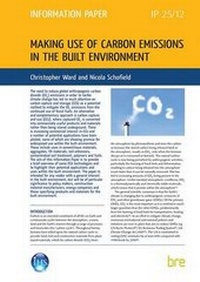 Enlarge image Cover: Making Use of Carbon Emissions in the Built Environment - IHS BRE Press