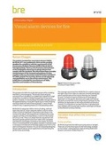 Cover: Visual Alarm Devices for Fire: An Introduction and Guide to BS EN 54-23 - IHS BRE Press