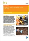 Cover: Durability of Alkali-activated Binder Concretes: Early Age Performance Data - IHS BRE Press