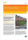 Cover: Surface Water Run-off in the Code for Sustainable Homes - IHS BRE Press