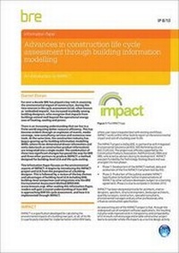 Enlarge image Cover: Advances in Construction Life Cycle Assessment Through Building Information Modelling - IHS BRE Press