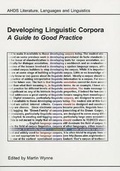 Cover: Developing Linguistic Corpora - Oxbow Books
