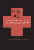 Cover: First Aid for the Excavation of Archaeological Textiles - Oxbow Books