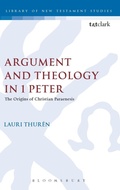 Cover: Argument and Theology in 1 Peter - Sheffield Academic Press