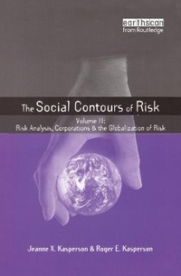 Enlarge image Cover: Social Contours of Risk - Earthscan Ltd
