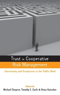Abbildung von: Trust in Cooperative Risk Management - Earthscan Ltd
