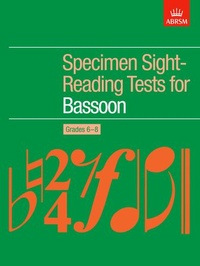 Abbildung von: Specimen Sight-Reading Tests for Bassoon, Grades 6-8 - Associated Board of the Royal Schools of Music