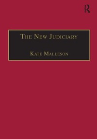 Enlarge image Cover: The New Judiciary - Dartmouth Publishing Co Ltd