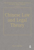 Cover: Chinese Law and Legal Theory - Dartmouth Publishing Co Ltd