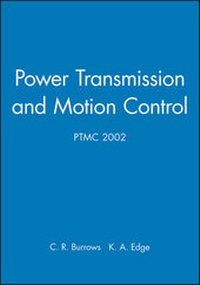Enlarge image Cover: Power Transmission and Motion Control: PTMC 2002 - Wiley