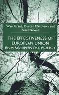 Cover: The Effectiveness of European Union Environmental Policy - Palgrave Macmillan