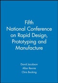 Cover: Fifth National Conference on Rapid Design, Prototyping and Manufacture - Wiley