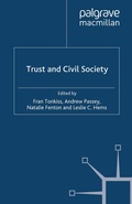 Cover: Trust and Civil Society - Palgrave Macmillan